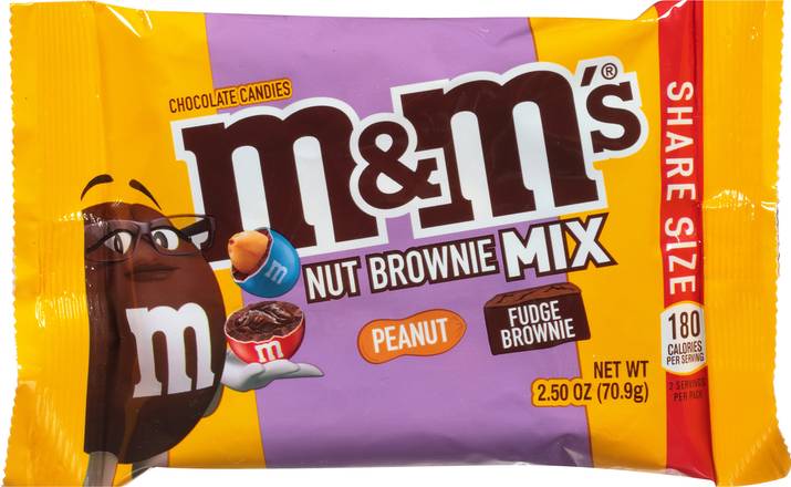 M&M's Share Size Nut Brownie Mix Chocolate Candies