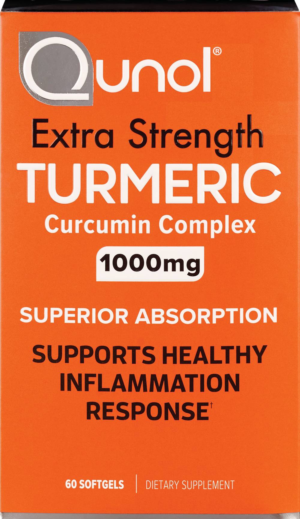 Qunol Extra Strength Turmeric Curcumin Complex Softgels 1000mg, 60 CT
