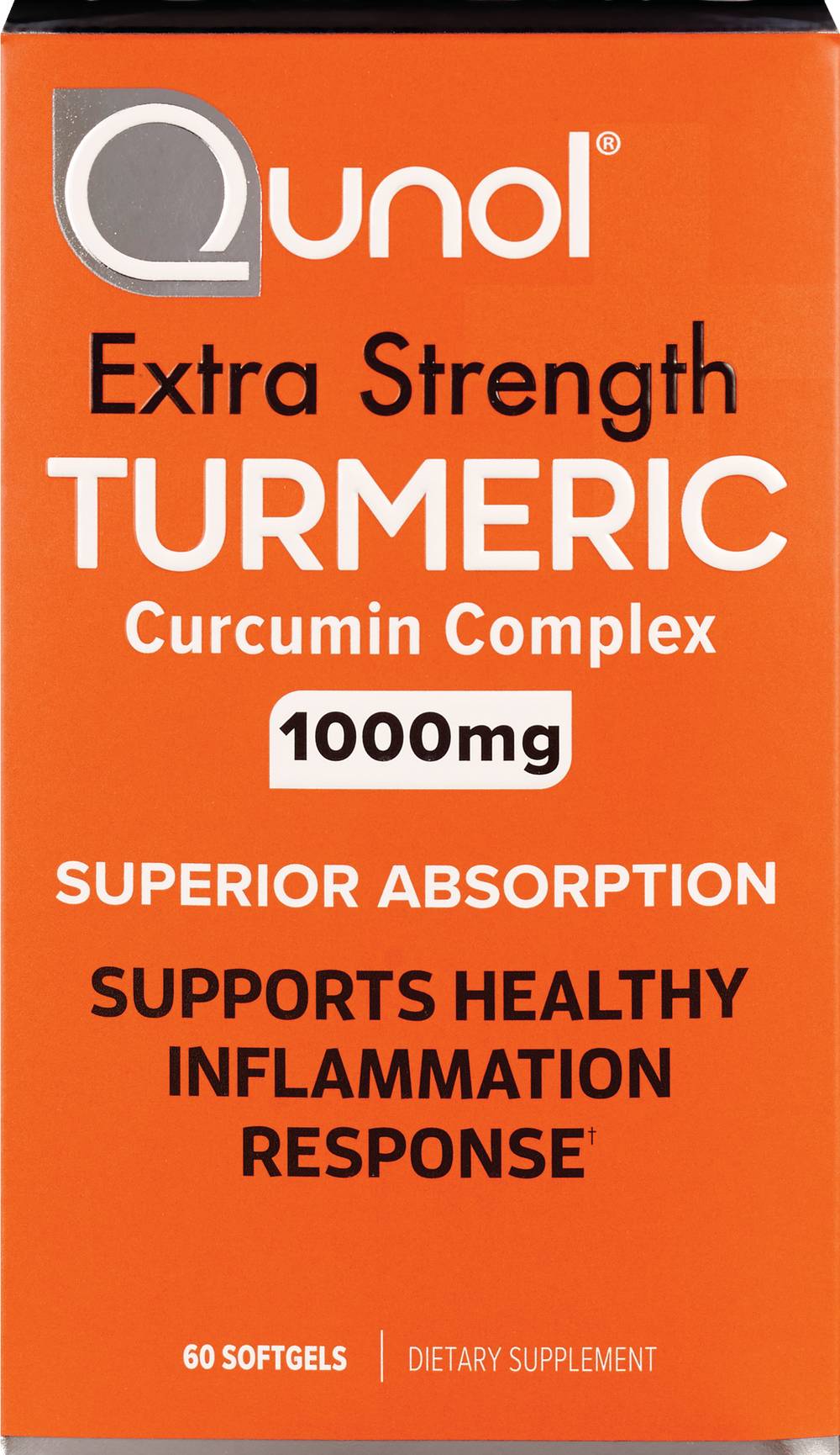 Qunol Extra Strength Turmeric Curcumin Complex Softgels 1000Mg, 60 Ct