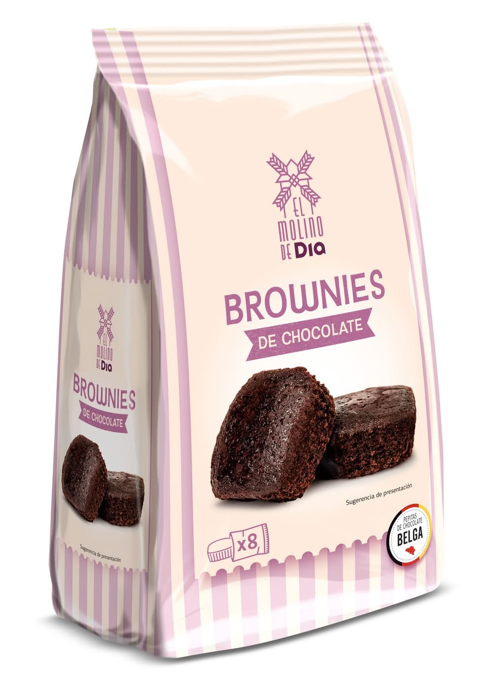 Brownies De Chocolate El Molino De Dia Bolsa 200 G