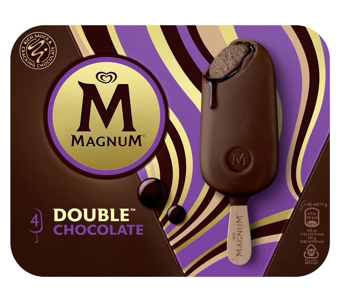 Magnum - Glace bâtonnet double chocolat (340g)