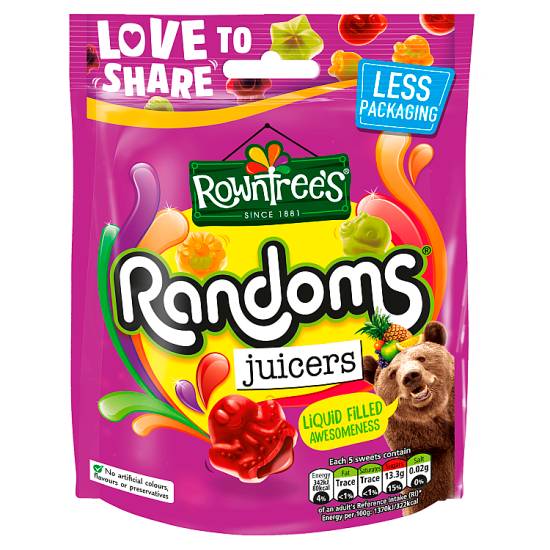 Rowntree's Fruit Flavoured Randoms Juicers Sweets (140g)