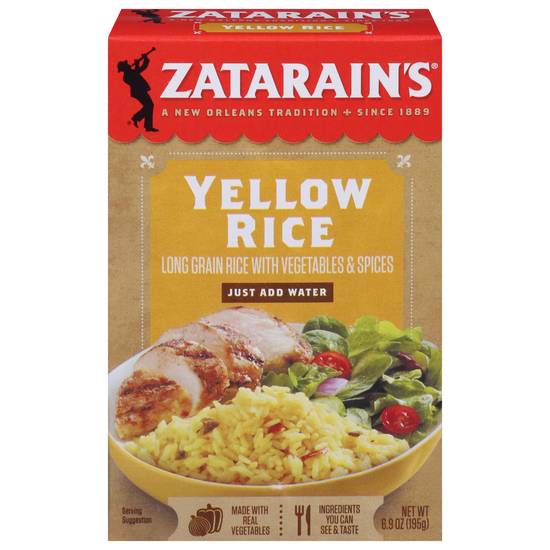 Zatarain's Sides Yellow Rice Box