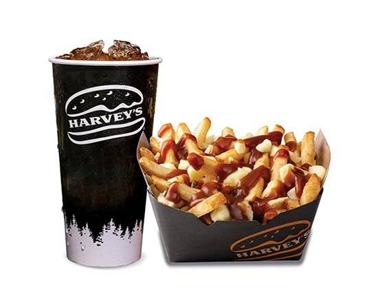 Regular Classic Poutine with 20 oz Soft Drink