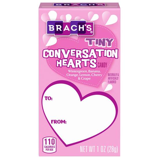 Brach's Valentine's Day Tiny Conversation Hearts, 1 oz Box