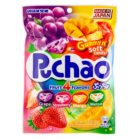 UHA Puchao 4 Fruit Flavored Candy 3.53oz