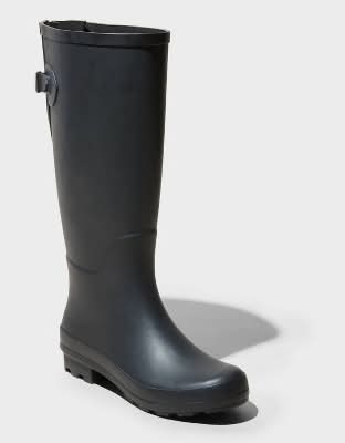 A New Day River Tall Rain Boots, Women, 8, Black