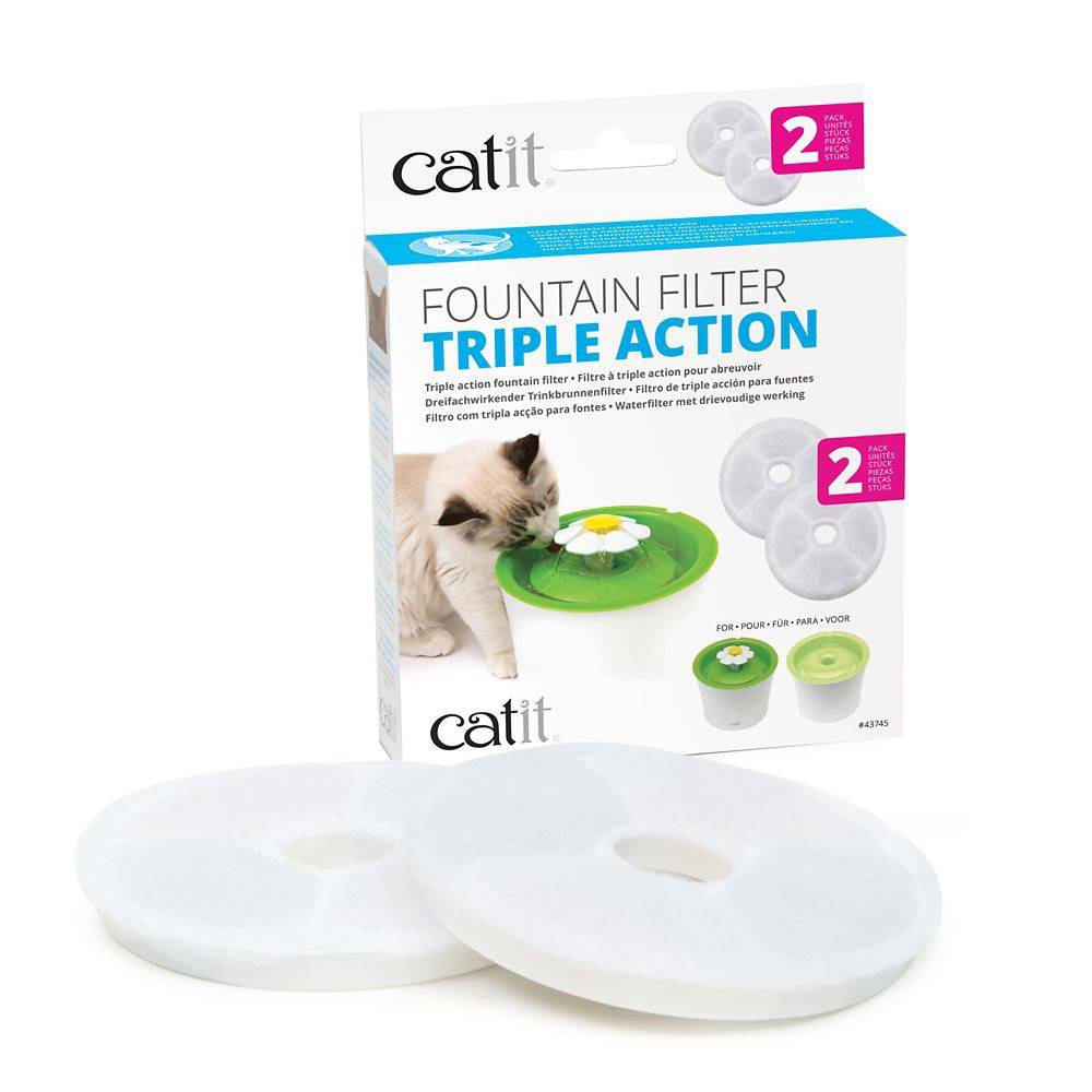 Catit Triple Action Fountain Filters (120 g)