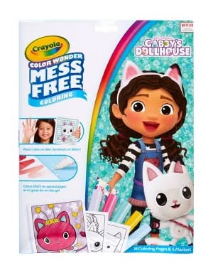 Crayola Color Wonder Gabby's Dollhouse Coloring Pages & Markers Set (23 ct)