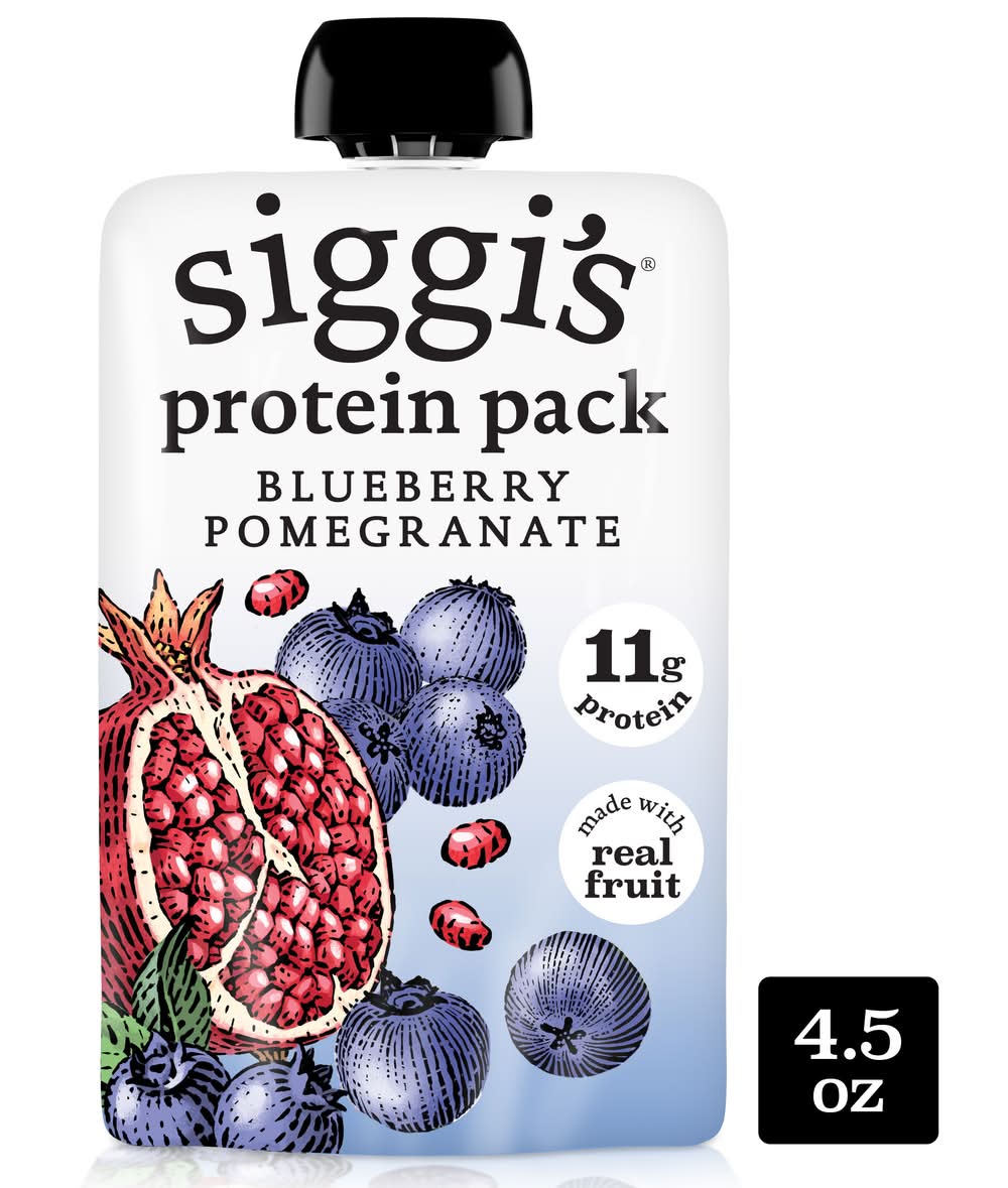 siggi's Yogurt Protein pack Pouch, Blueberry - Pomegranate (4.5 oz)