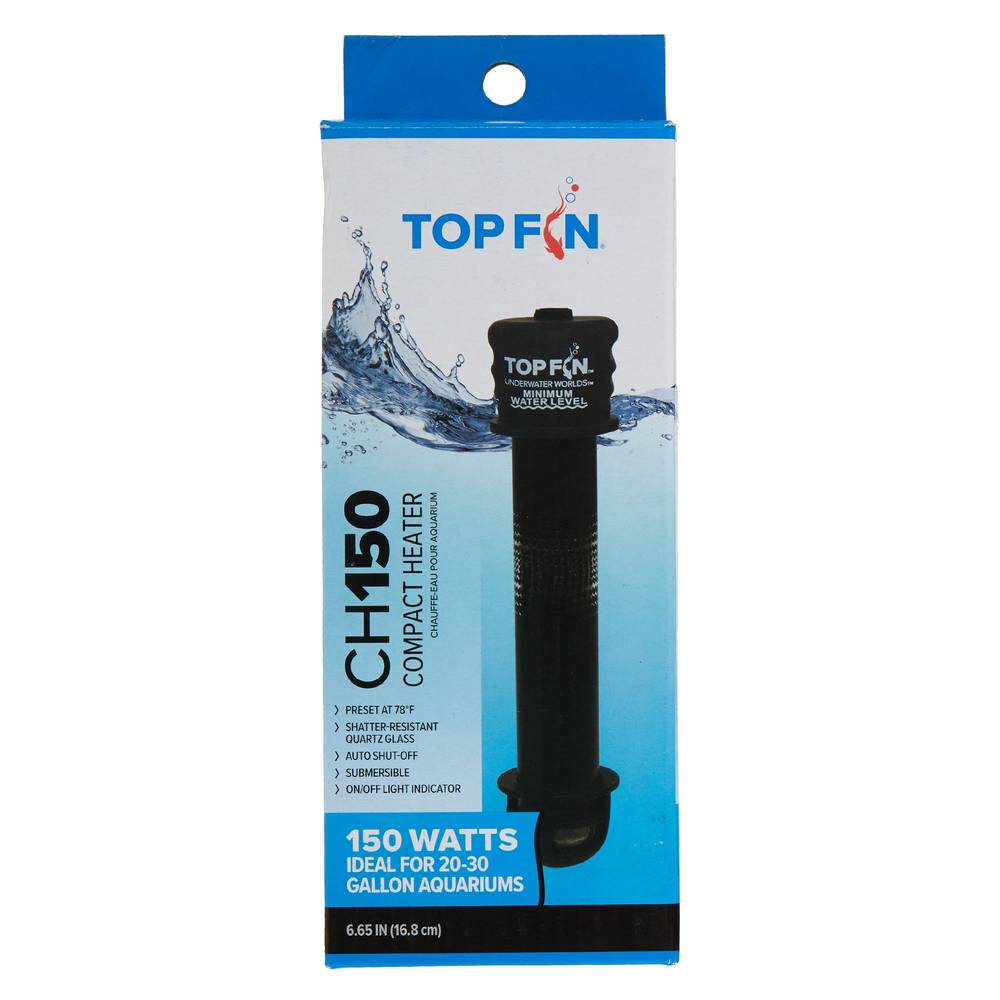 Top Fin® Compact Aquarium Heater (Size: 20-30 Gal)