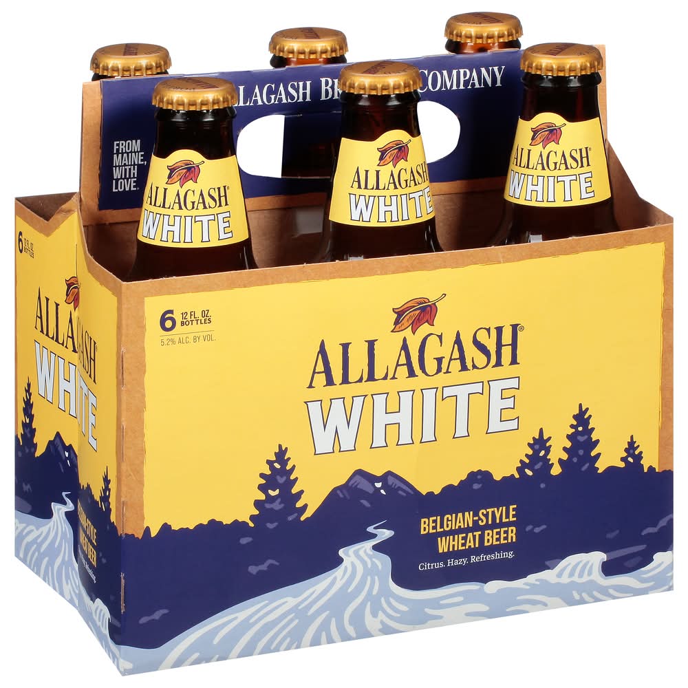 Allagash Brewing Company White Belgian-Style Wheat Beer (6 x 12 fl oz)