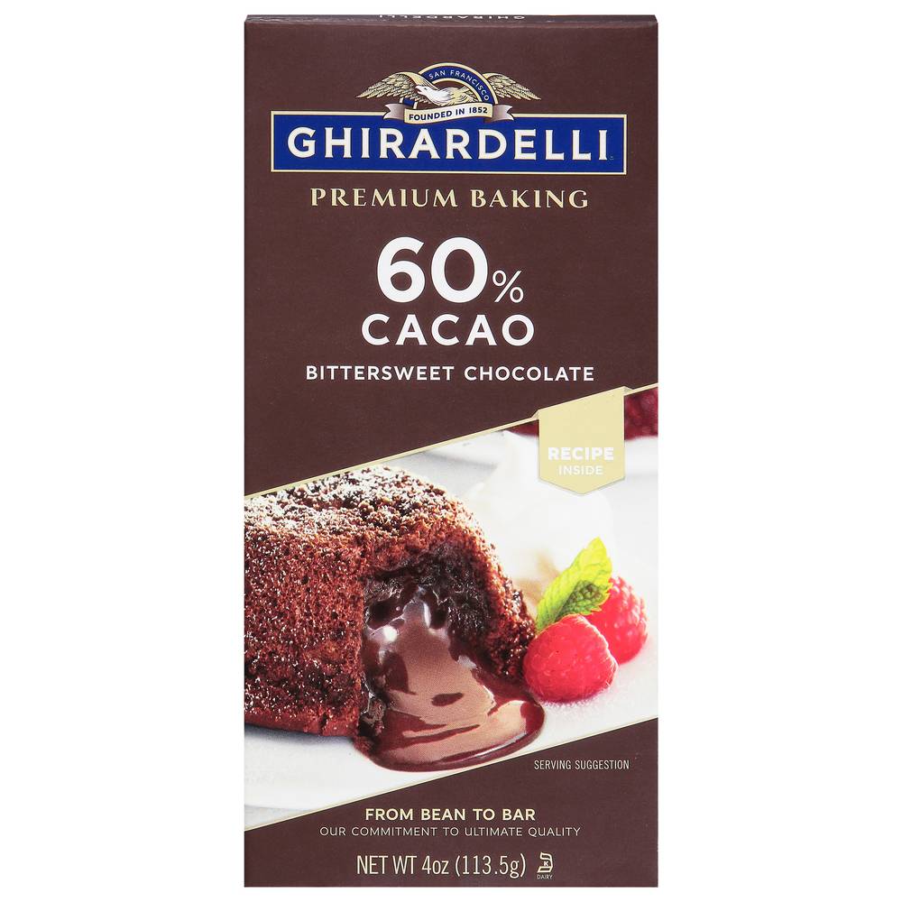 Ghirardelli 60% Cacao Baking Bar (bittersweet chocolate)