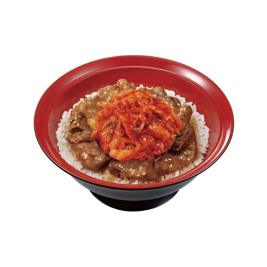 キムチ牛カル�ビ焼肉丼 Simmered & Grilled Beef Rib Rice Bowl w/ Kimchi