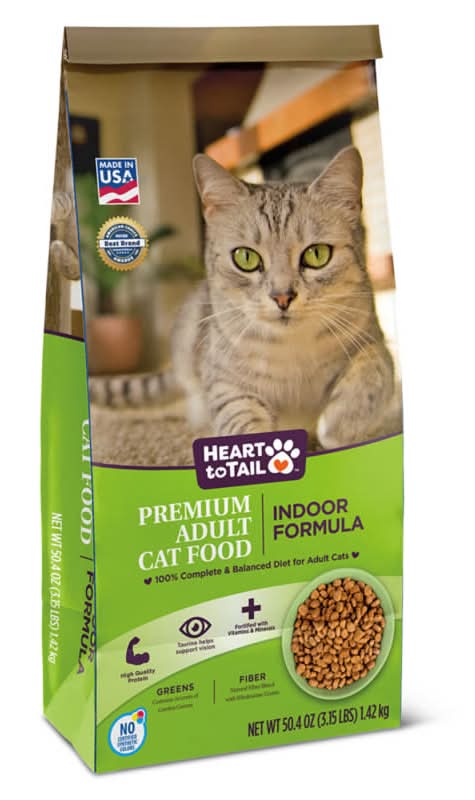 Heart to Tail Indoor Formula Dry Cat Food, Adult (50.4 oz)