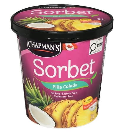 Chapman's Sorbet Ice Cream, Pina Colada (2 L)