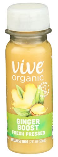 Vive Organic Ginger Fresh Pressed Pure Boost Wellness Shot