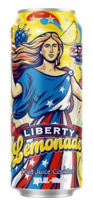 AriZona Liberty Lemonade Fruit Juice Cocktail 22oz Can