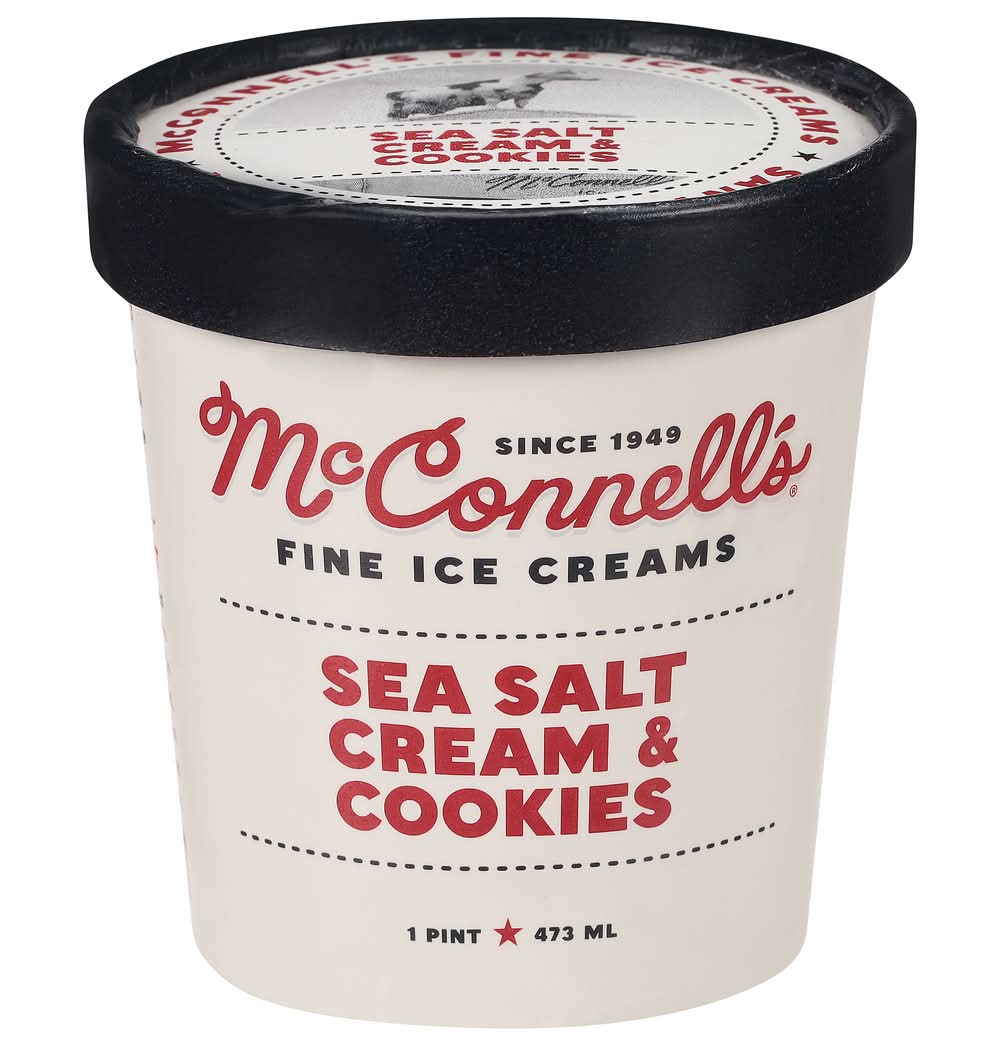McConnell's Ice Cream, Sea Salt Cream & Cookies (1 pint)