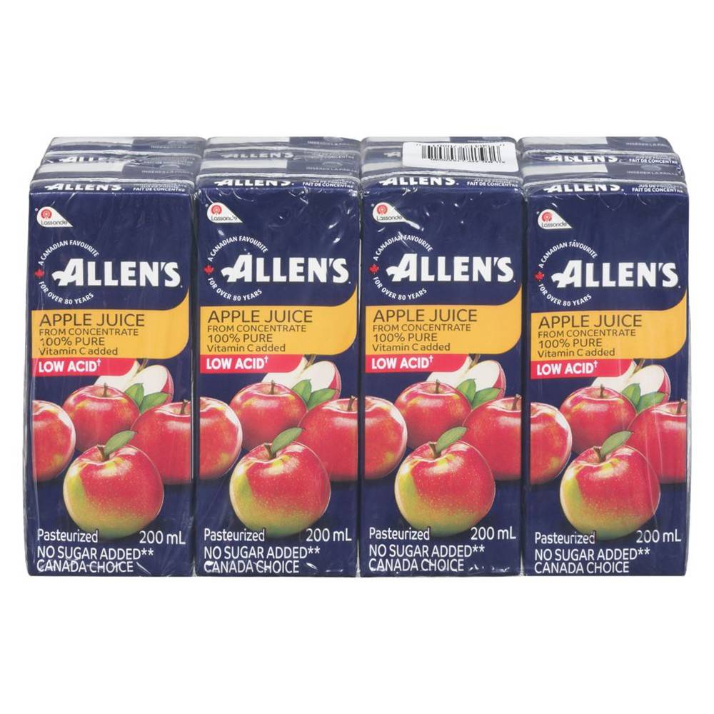Allen's Low Acid Apple Juice (8 x 200 ml)