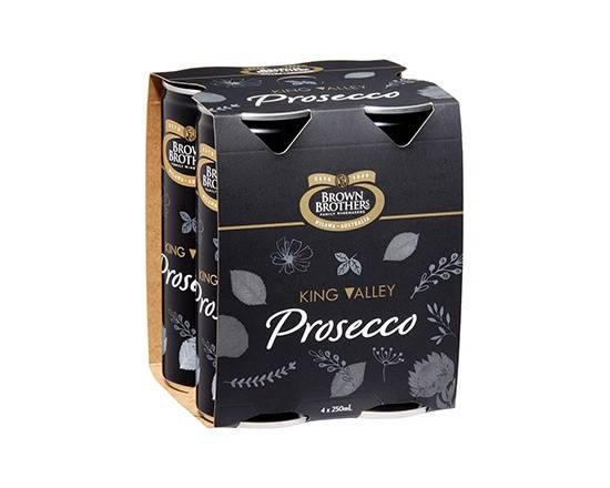 Brown Brothers Prosecco NV Can 4x250mL