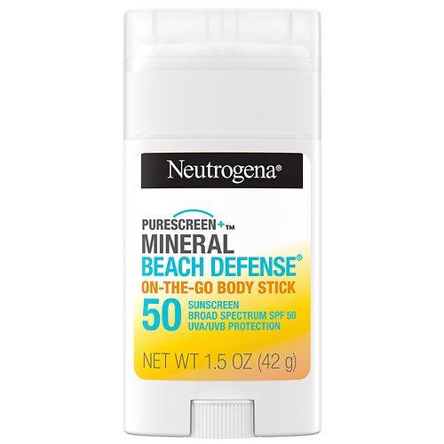 Neutrogena Purescreen+ Mineral Beach Defense Sunscreen Stick SPF 50 - 1.5 oz