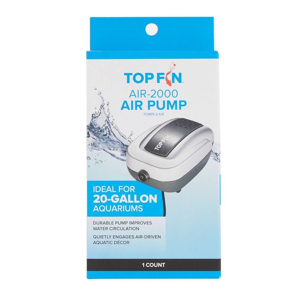 Top Fin® Aquarium Air Pump (Color: Assorted, Size: 20 Gal)