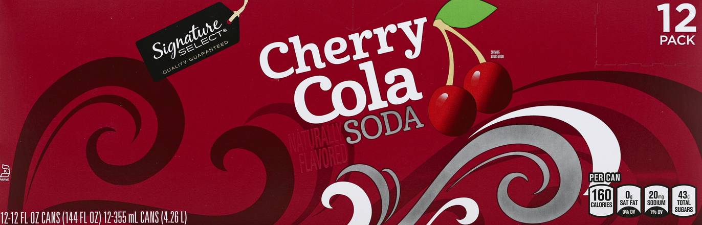 Signature Select Cherry Cola Soda (12 x 12 fl oz)