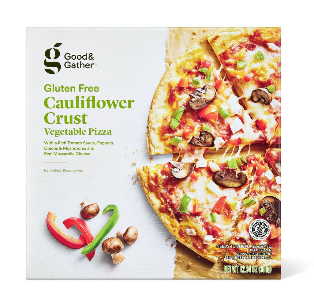 Good & Gather Gluten Free Cauliflower Crust Veggie Frozen Pizza (12.34 oz)