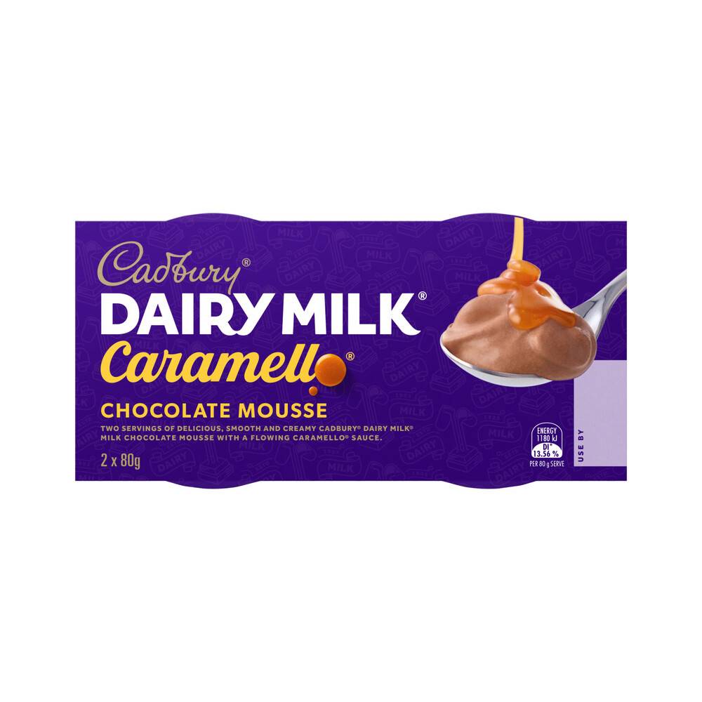 Cadbury Caramell Dairy Milk Chocolate Mousse 2 ct