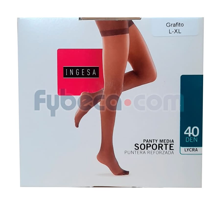 Medias Soporte 40 Denier Grafito L-Xl