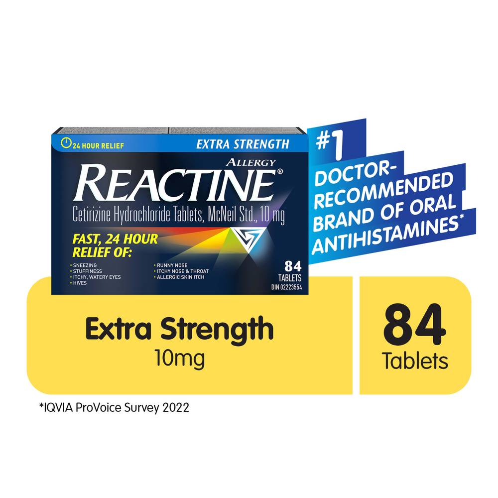 Reactine Extra Strength Tablets 10 mg (50 g)