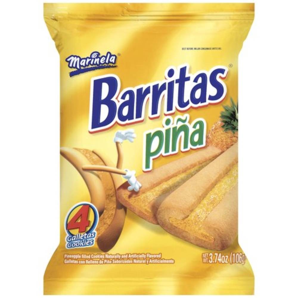 Marinela - Barritas Pina Single Serve - 4 Ct (1 Unit per Case)