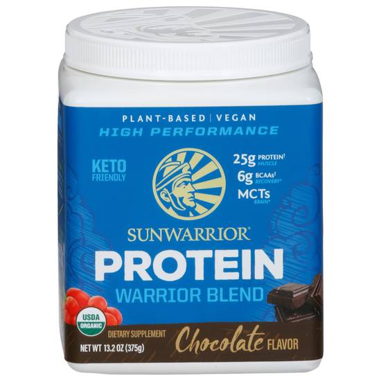 Sunwarrior Chocolate Flavor Protein Warrior Blend (13.2 oz)