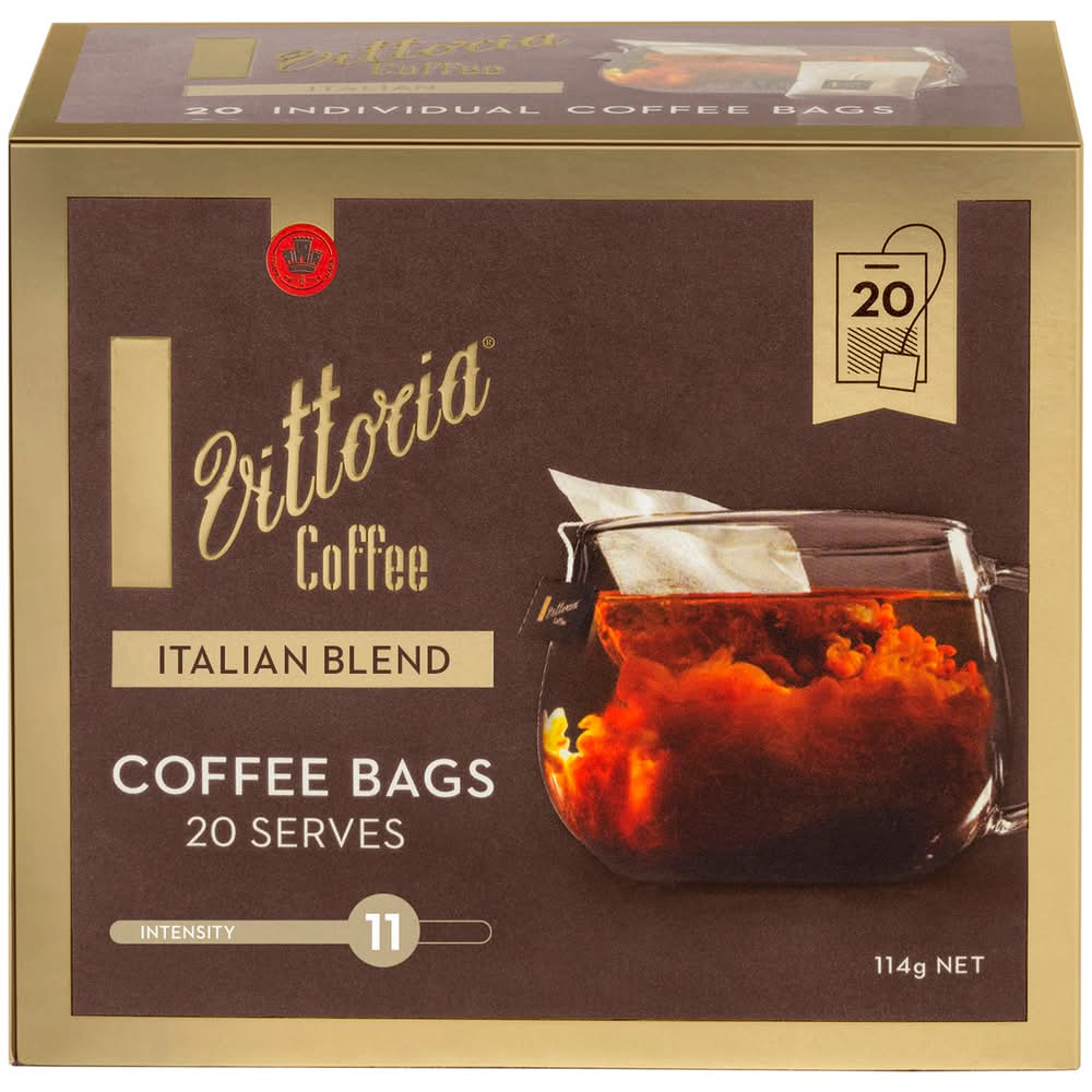 Vittoria Coffee Coffee Bags (114g, 20 pack)