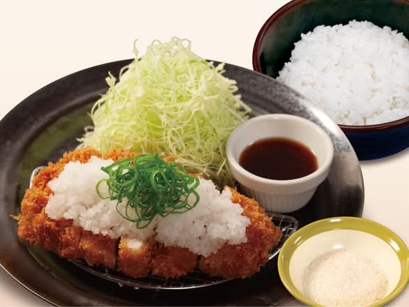 国産雪国育ち鬼おろしポン酢ロースかつ定食