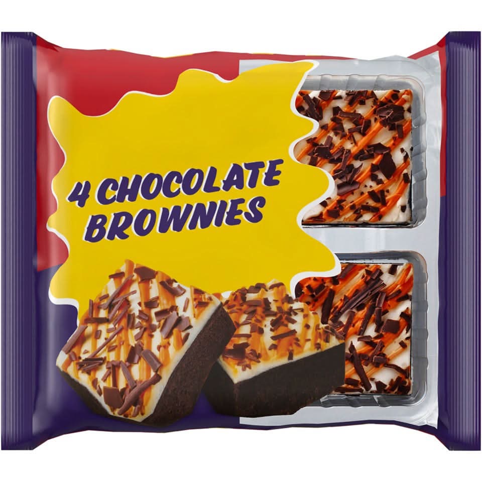4 Pack Chocolate Brownies