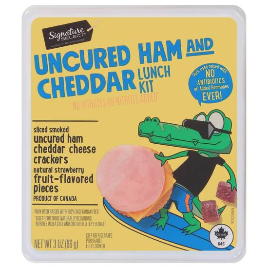 Signature Select Uncured Ham and Cheddar Lunch Kit