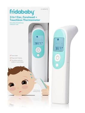 Frida Baby 6M+ Infrared Digital 3 in 1 Ear and Forehead Touchless Thermometer
