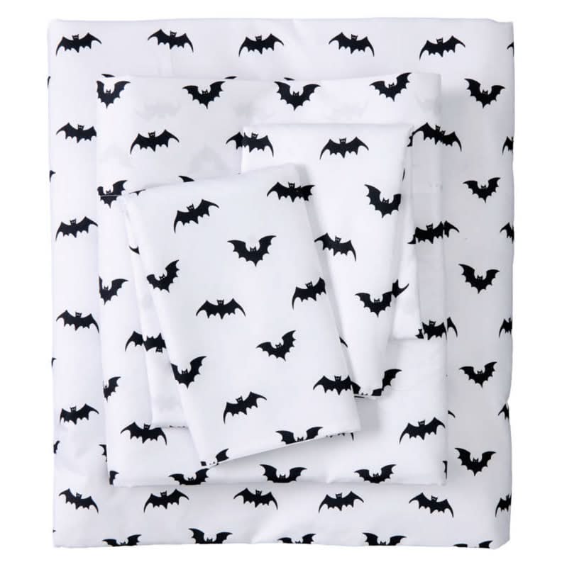 The Halloween Collection Bats Halloween Sheet Set - King