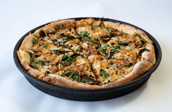 Deep Dish Vegan Fresh Mommas Favorite Pizza - Personal