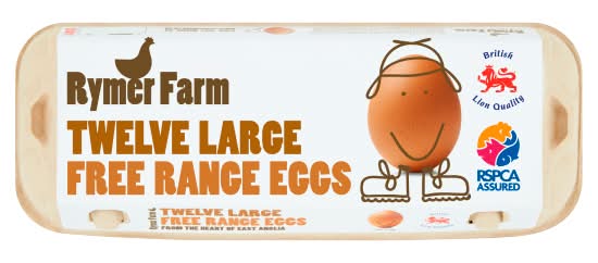 Rymer Farm Large, Free Range Eggs (12 pack)