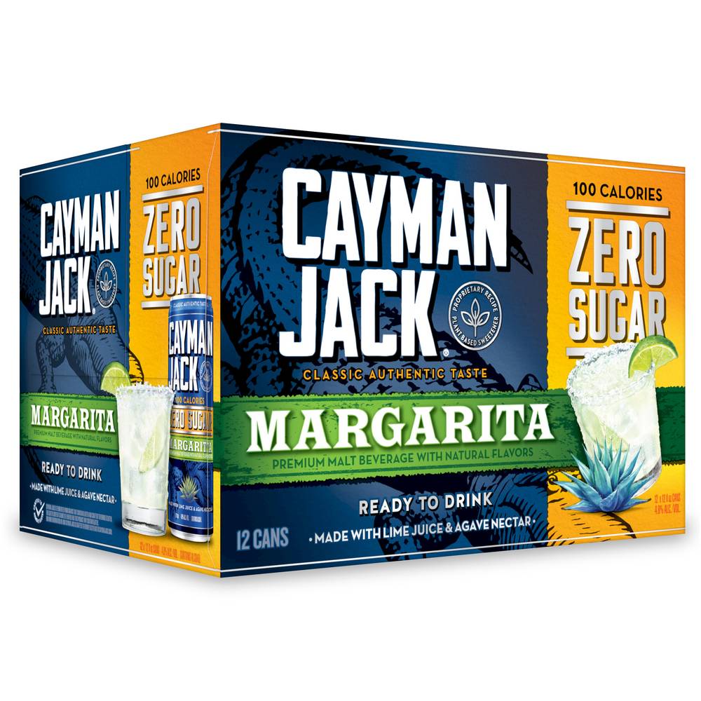 Cayman Jack Margarita Zero Sugar (12 x 12 fl oz)