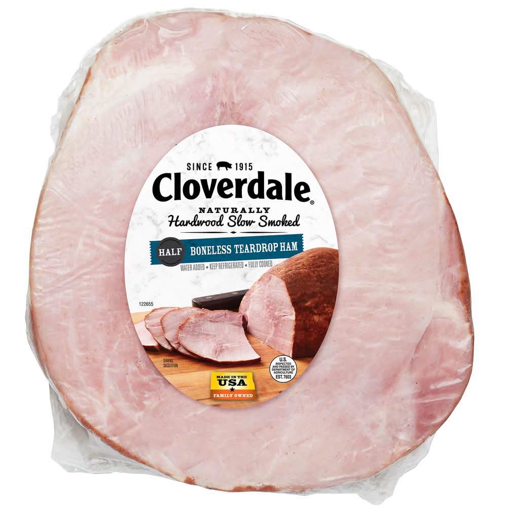 Cloverdale Meats Teardrop Half Ham (24 units)