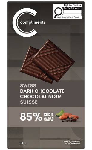 Compliments Swiss Dark Chocolate Bar (100 g)