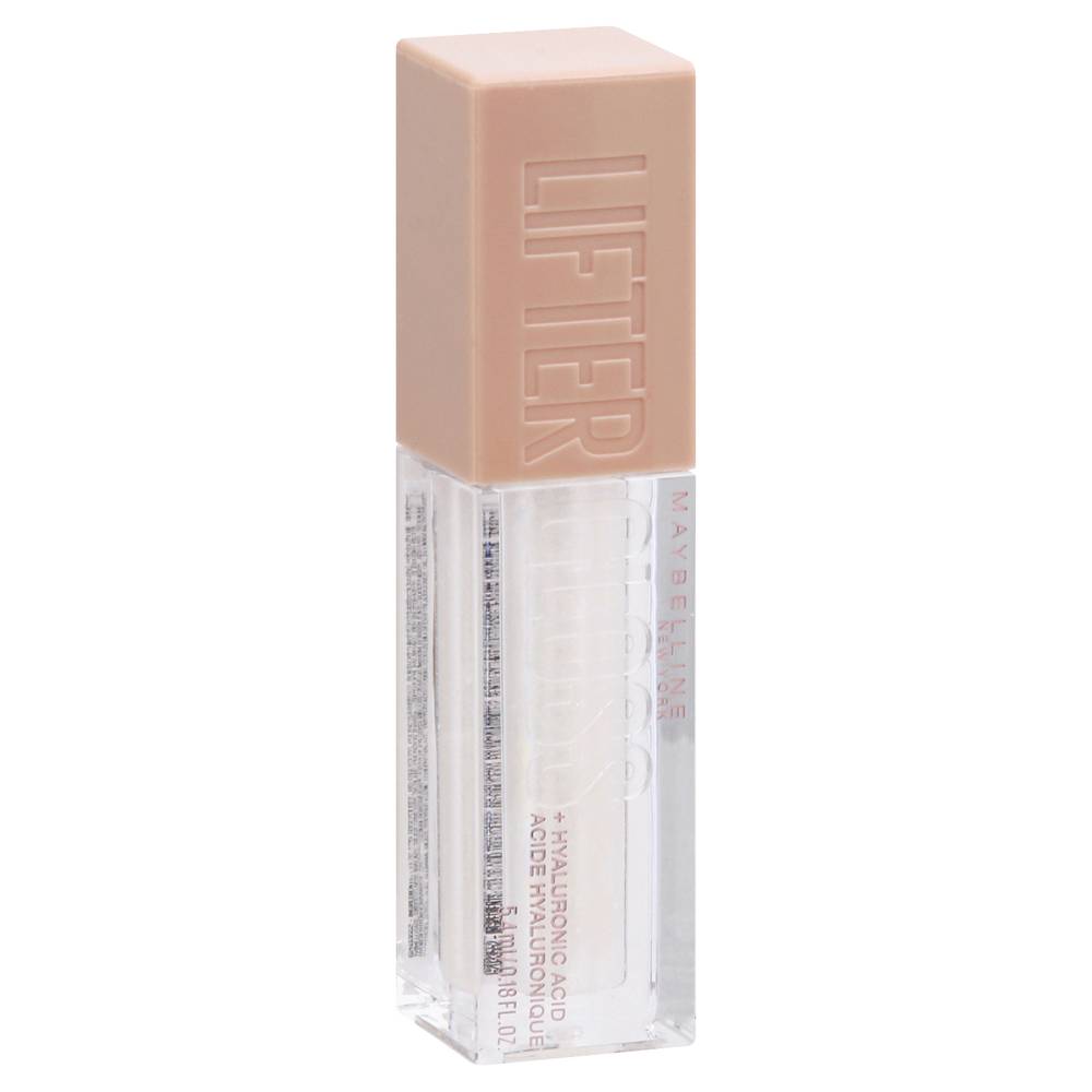 Maybelline Lifter Lip Gloss With Hyaluronic Acid, 001 Pearl (0.2 fl oz)