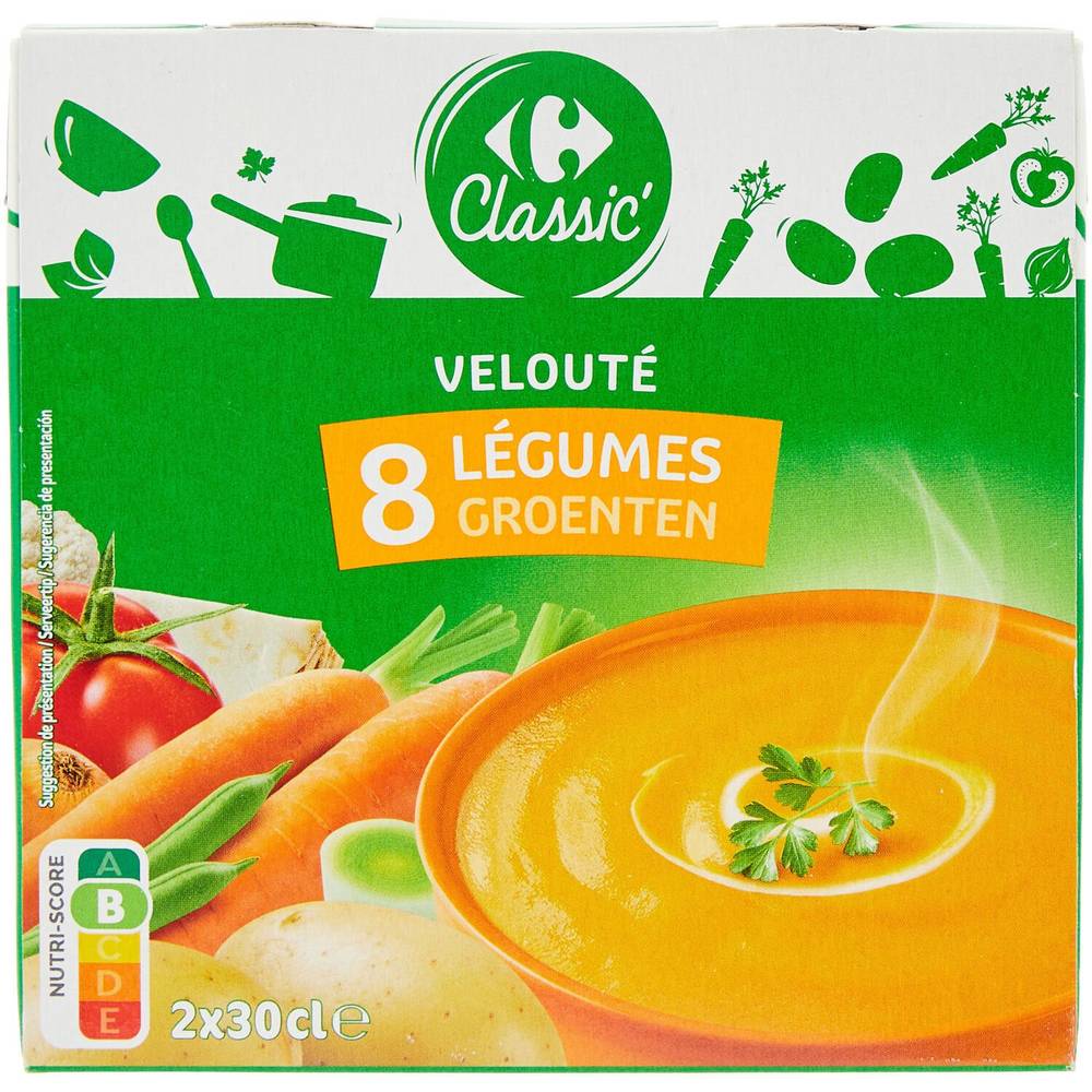 Carrefour Classic' - Soupe aux 8 légumes (600ml)