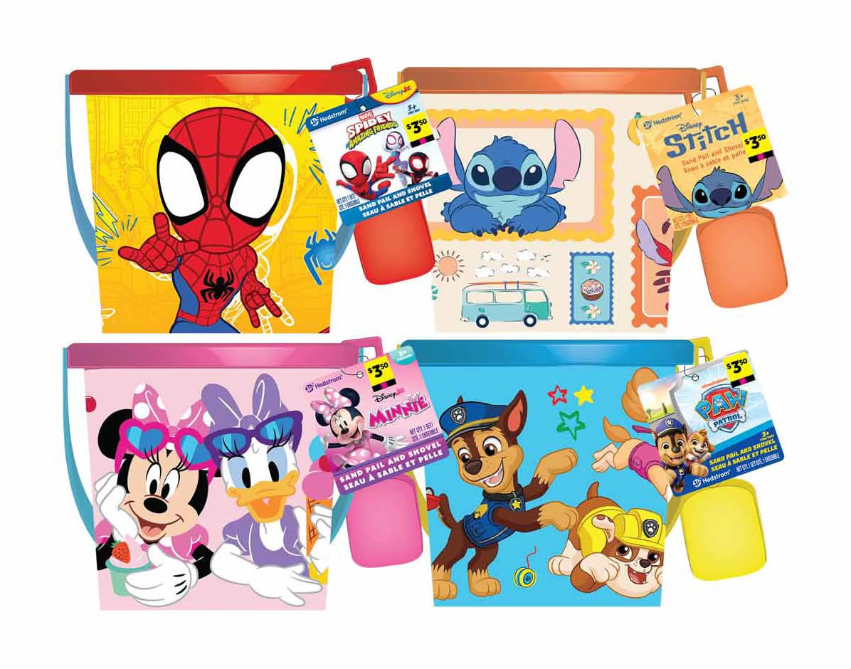 Licensed Character Sand Bucket Assorted