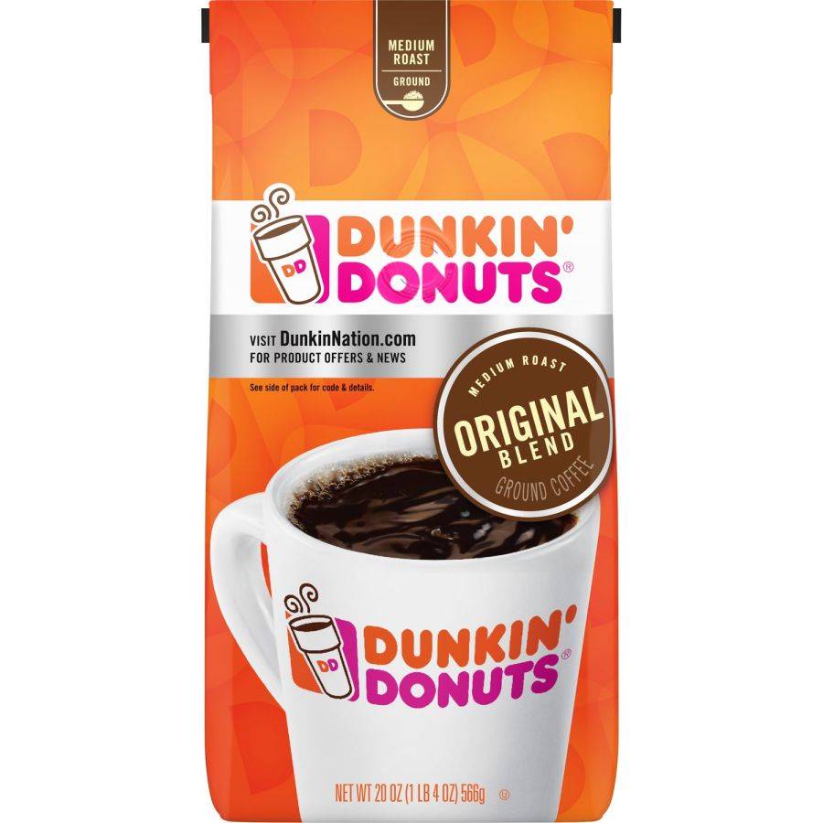 Dunkin' Ground Coffee, Original Blend Medium Roast, 20 oz