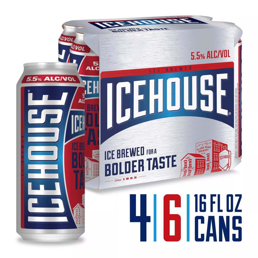 Icehouse Ice Brewed Domestic Lager Beer (24 fl oz)